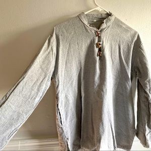 Natural cotton long sleeve shirt